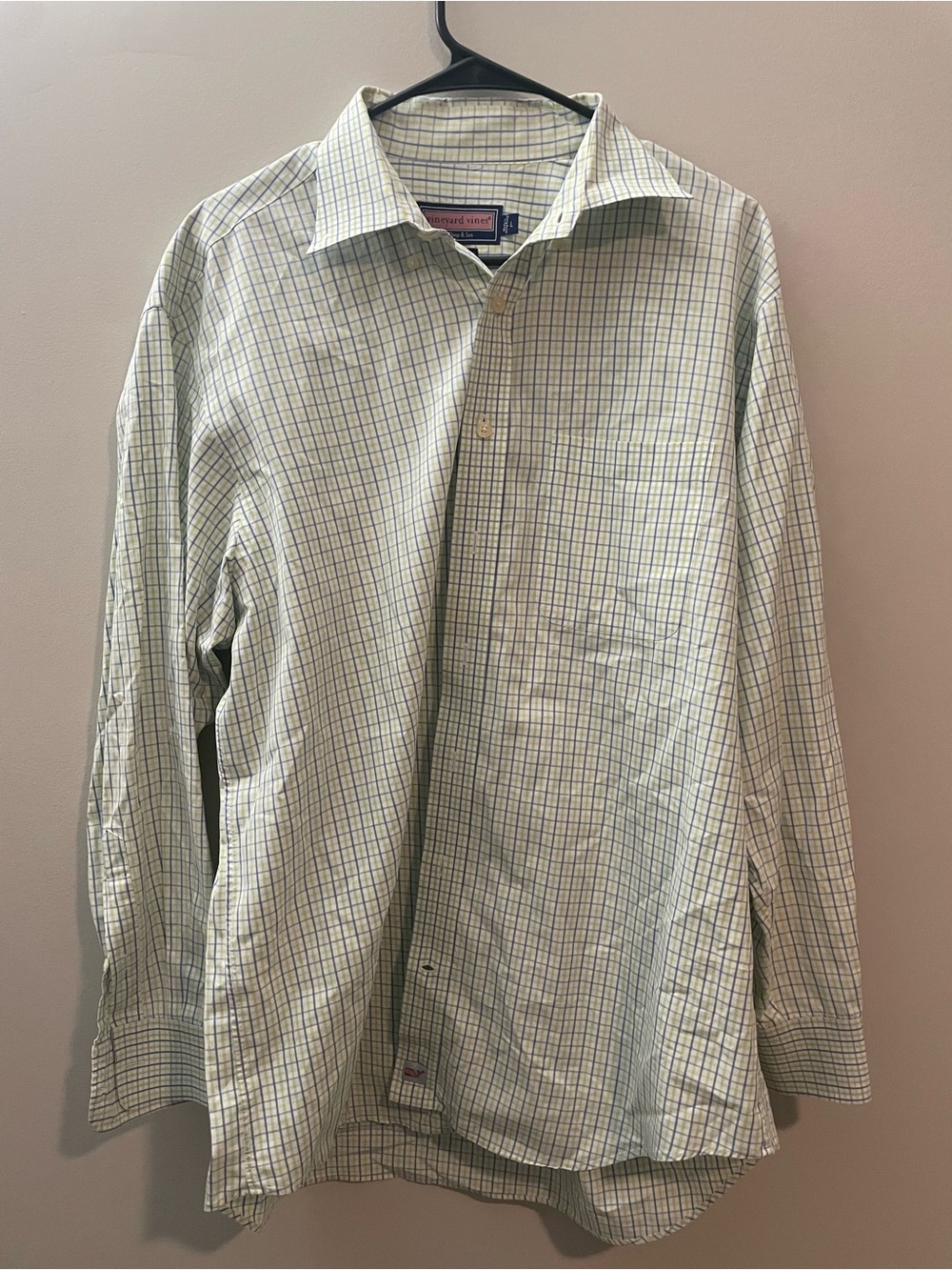 Vineyard Vines Mens size L long sleeve Murray checkered shirt